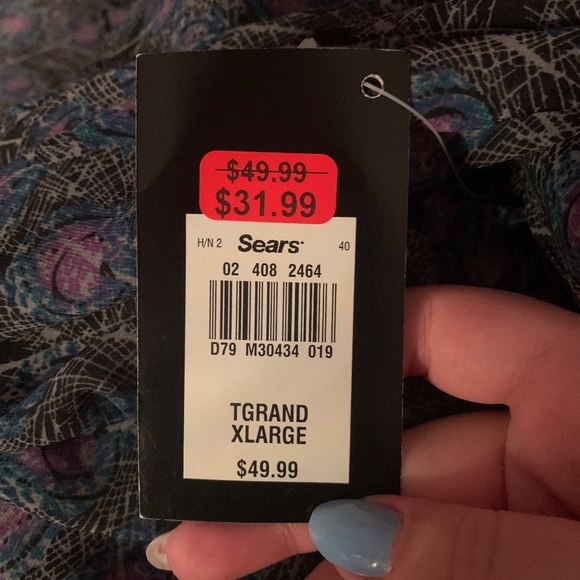 High-Low Peacock Patterned Skirt - Picture 4 of 4